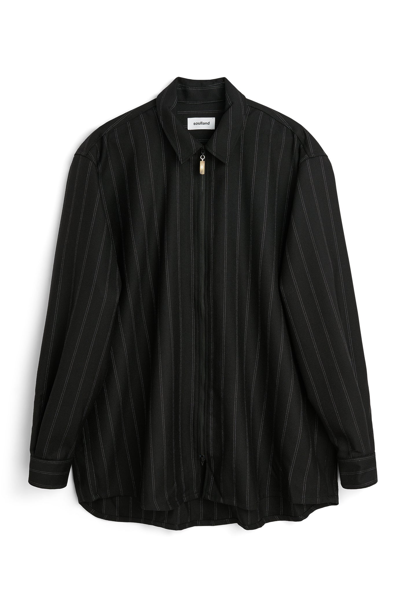 エンフォルド CIRCLE ZIP SHIRT JACKET ブラック DERRY zip front shirt jacket – Soulland