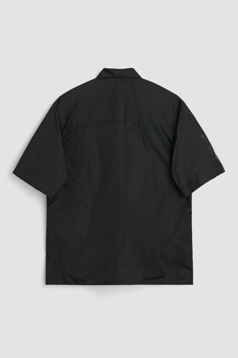SOULLAND DEVIN perforated shirt Shirt Black