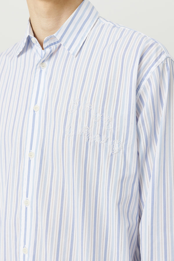 SOULLAND Damon Shirt Shirt White /Blue