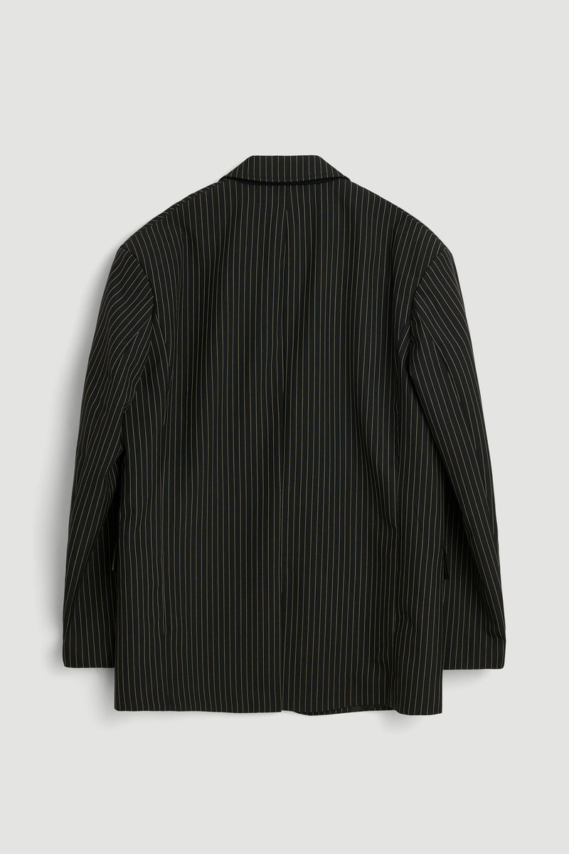 SOULLAND Jude Blazer Suit jacket Black pinstripe