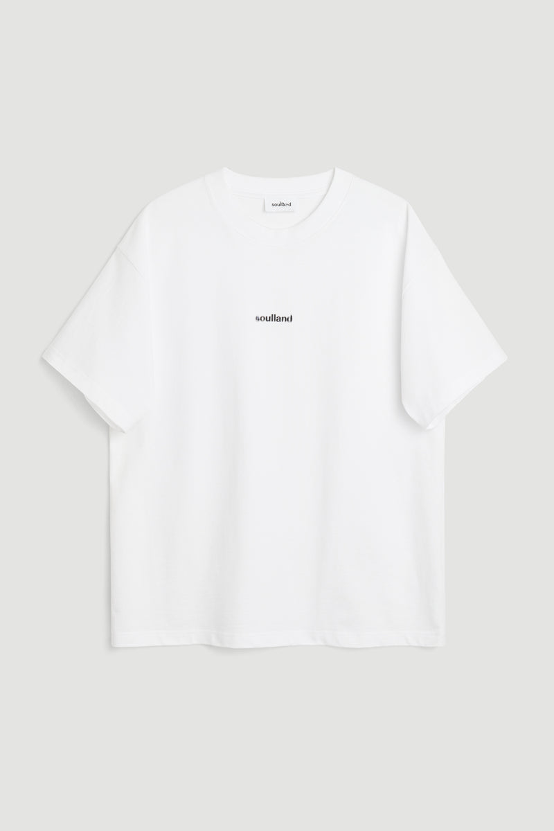 SOULLAND KAI BLUR T-shirt T-shirt White