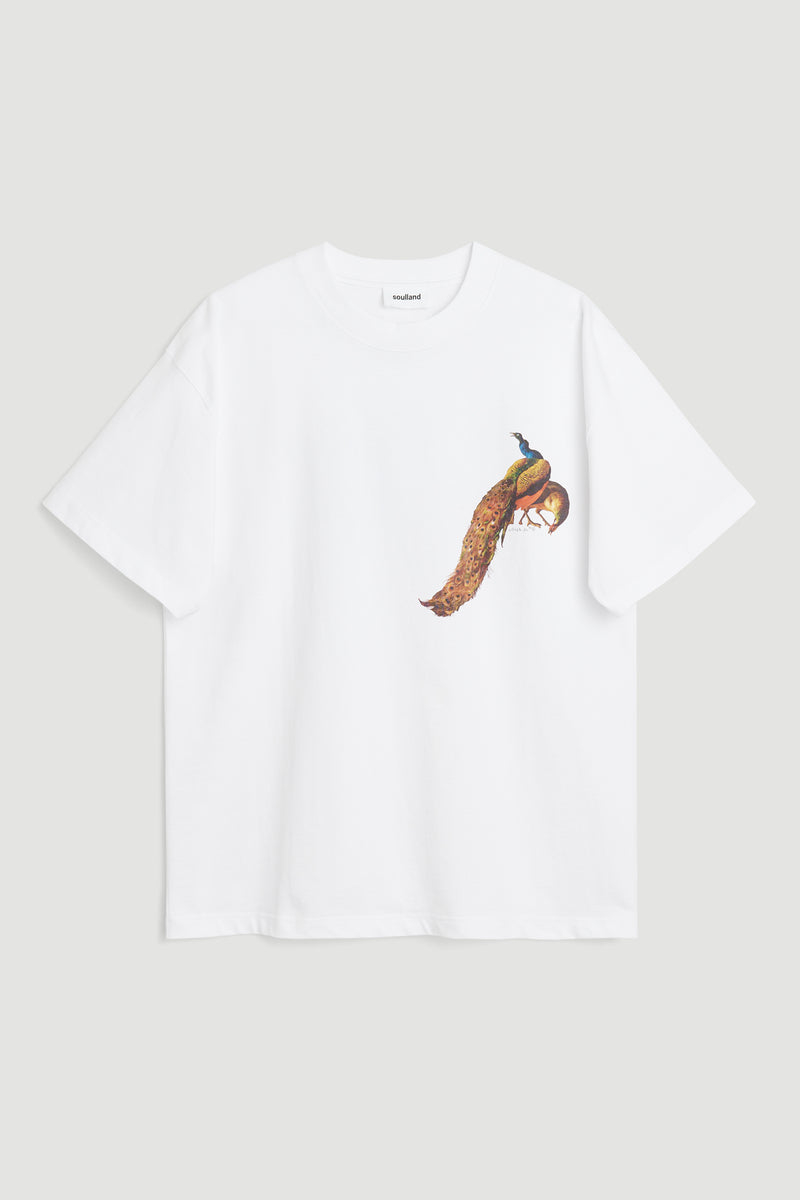 SOULLAND KAI PEACOCK T-shirt T-shirt White