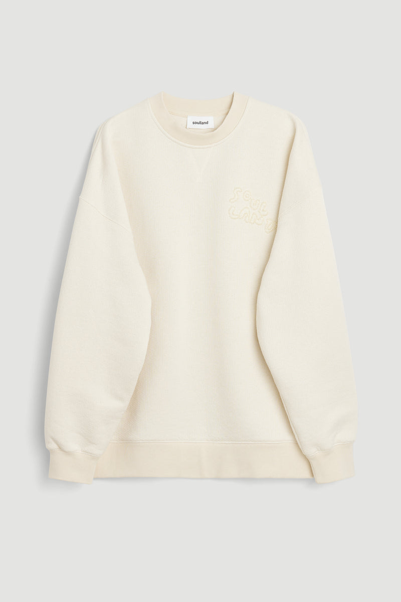 SOULLAND KODA sweatshirt Sweatshirt/hoodie Off White