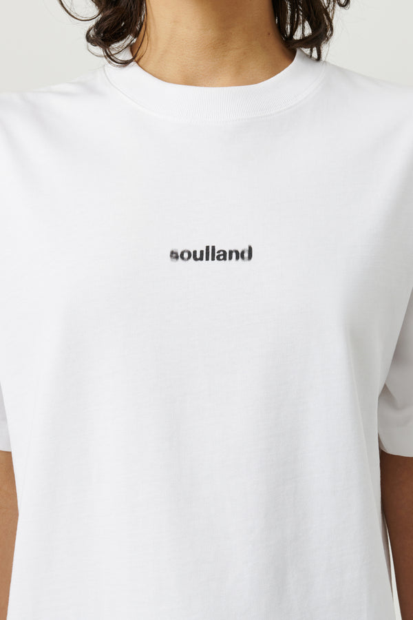 SOULLAND KAI BLUR T-shirt T-shirt White