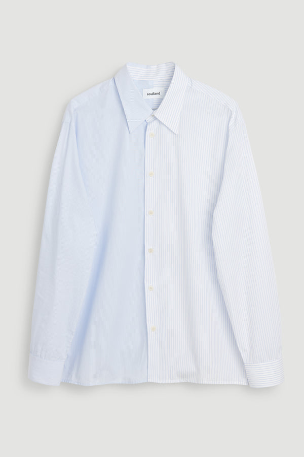 SOULLAND PERRY shirt Shirt Blue pinstripe
