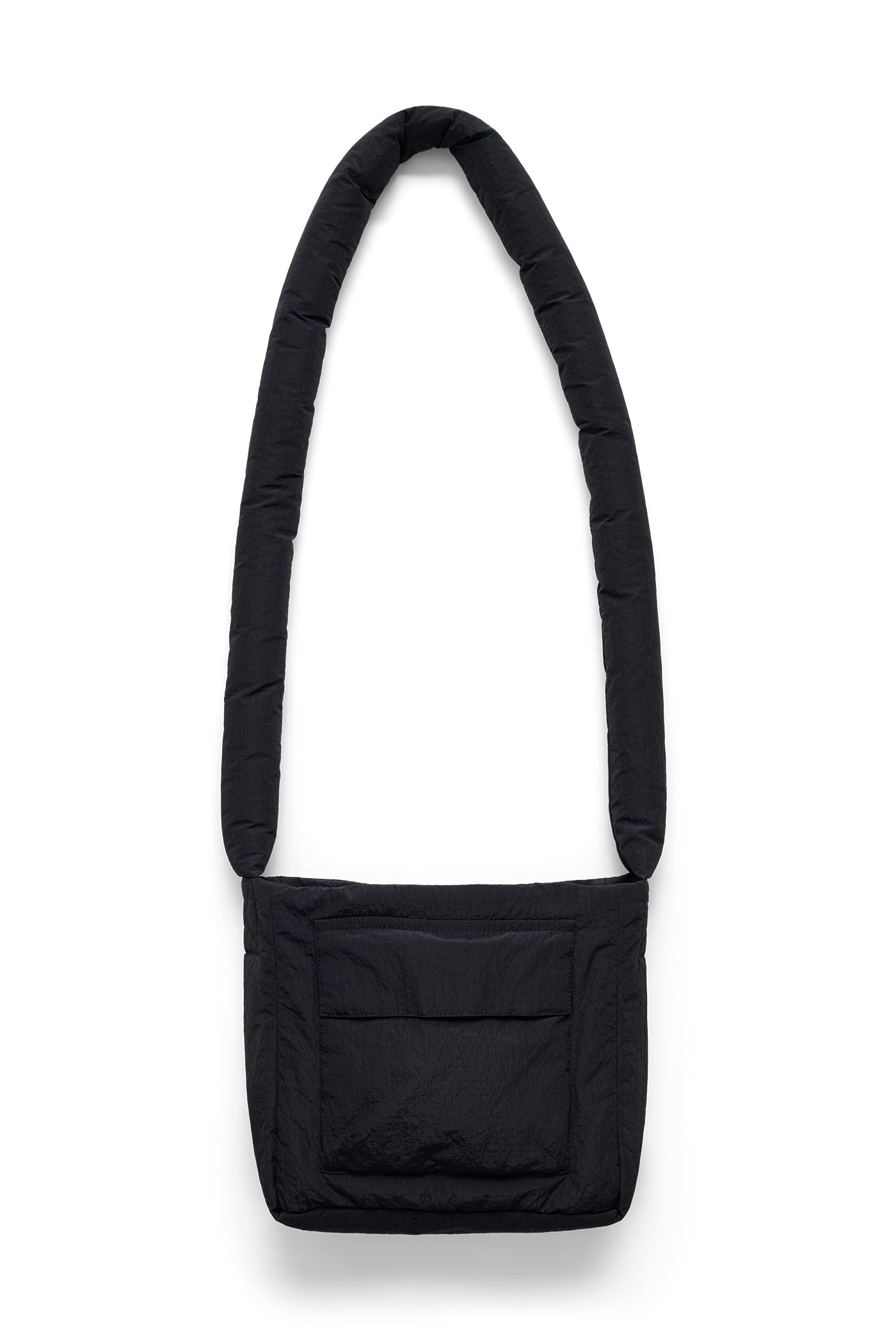 バッグ OLD rock cotton shoulder bag black hide-stitches-leather-shoulder