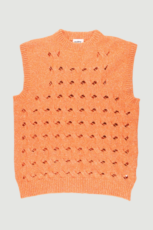 Reseller TOBY open knit vest - M/L