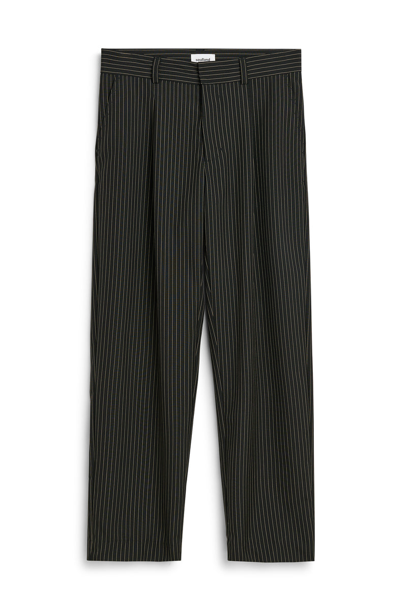 SOULLAND AIDAN pants Pants Black pinstripe