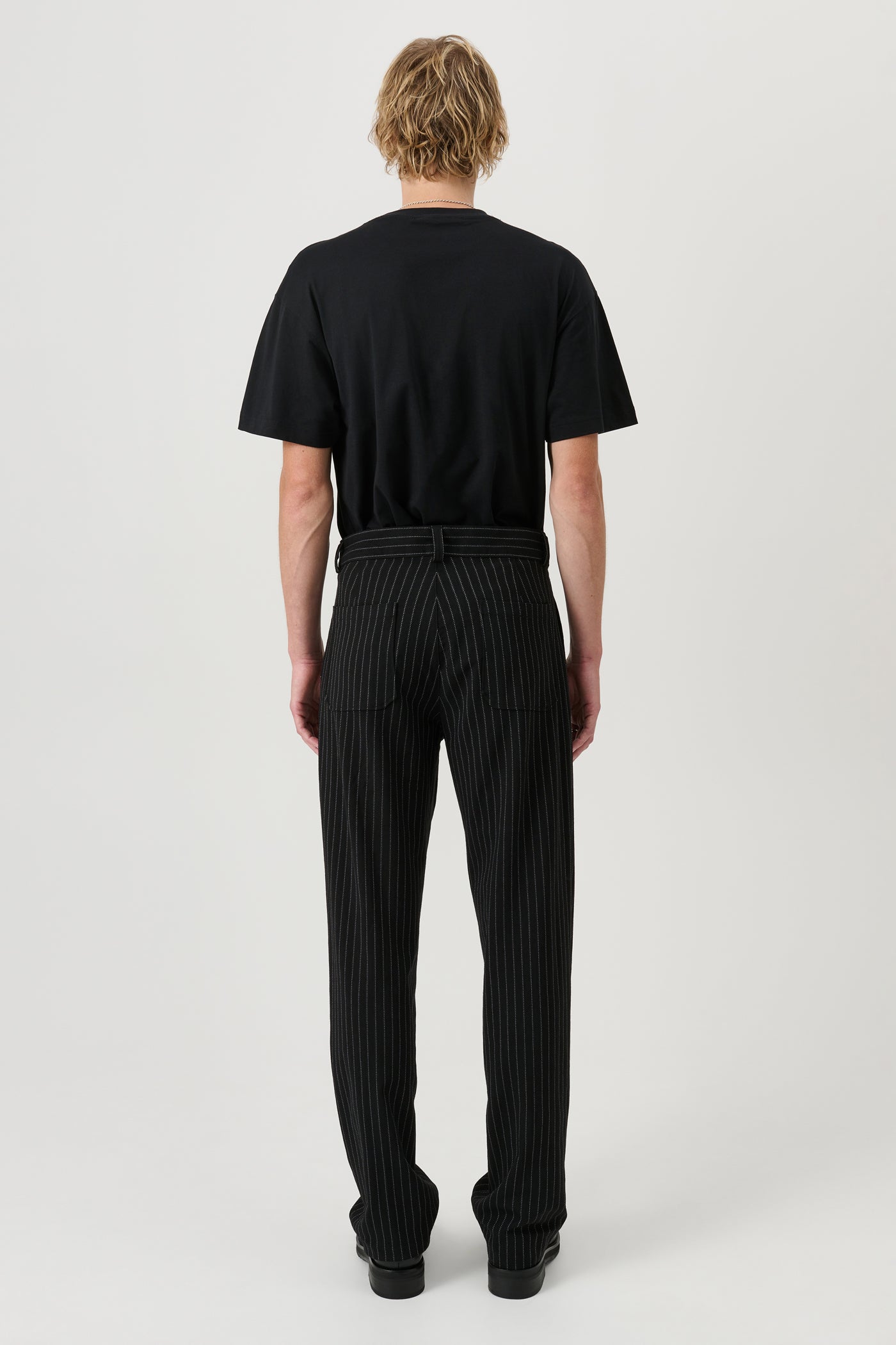 【COLOR iN ID】black&white stitch pants Black & White Stitch Carpenter Pants | Hot Topic