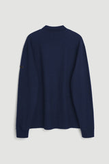 SOULLAND ANDY polo cardigan Top Navy