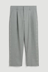 SOULLAND Aidan embroided Pants Pants Grey emroidered