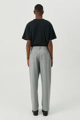 SOULLAND Aidan embroided Pants Pants Grey emroidered