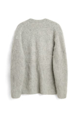 SOULLAND BOB alpaca mix cardigan Knitwear Light grey melange