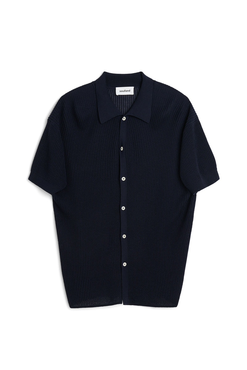 SOULLAND CIEL polo Knitwear Navy