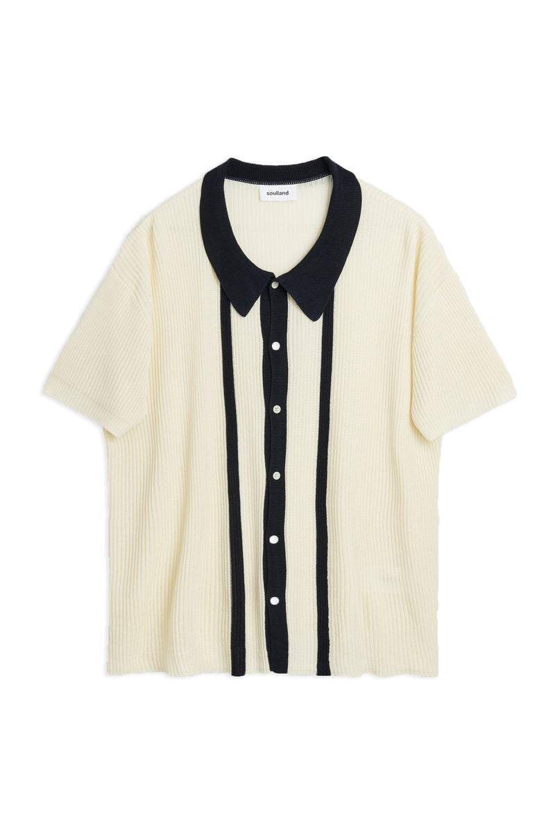 SOULLAND CIEL polo Knitwear Off White