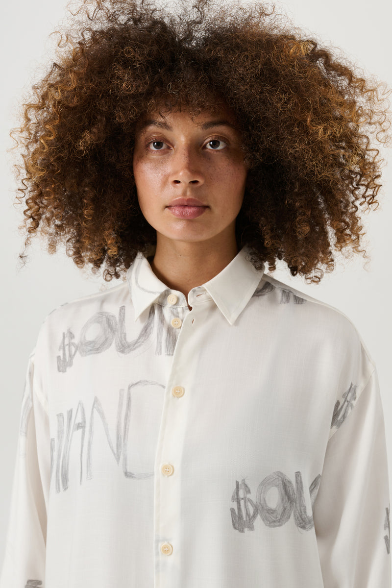 SOULLAND DAMON shirt Shirt White AOP