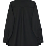 SOULLAND DAMON wool embroidered shirt Shirt Black