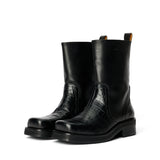 SOULLAND DELAWARE men's croco boots Footwear Black