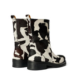 SOULLAND DELAWARE pony boots Footwear White multi