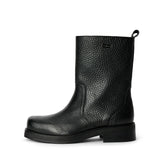 SOULLAND DELAWARE structure leather boots Footwear Black