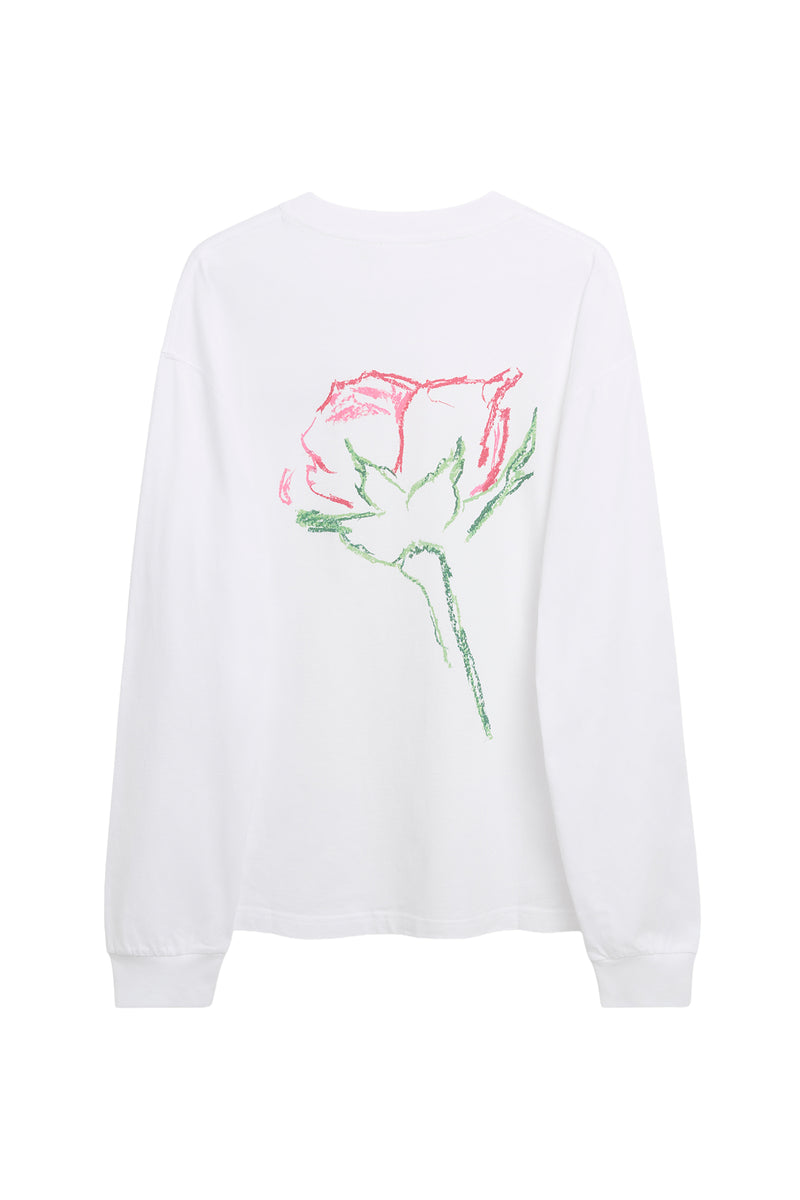 DEREK rose print T-shirt — alternate view
