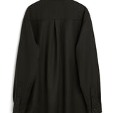 SOULLAND DERRY zip front overshirt Shirt Brown emroidered