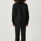 SOULLAND DERRY zip front shirt jacket Jacket/coat/vest Black