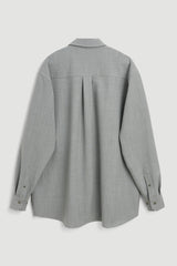 SOULLAND Damon embroided Shirt Shirt Grey emroidered