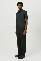 SOULLAND DEVIN perforated shirt Shirt Black