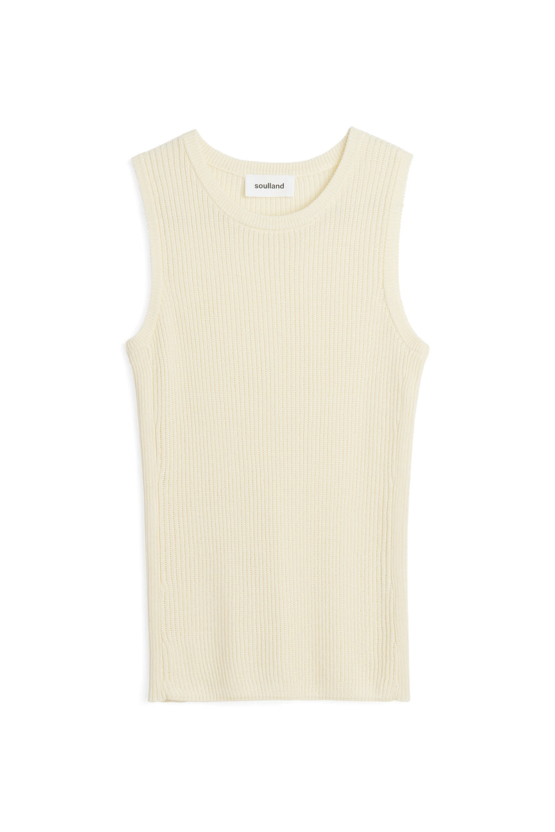 SOULLAND ELEEN tank top Knitwear Off White