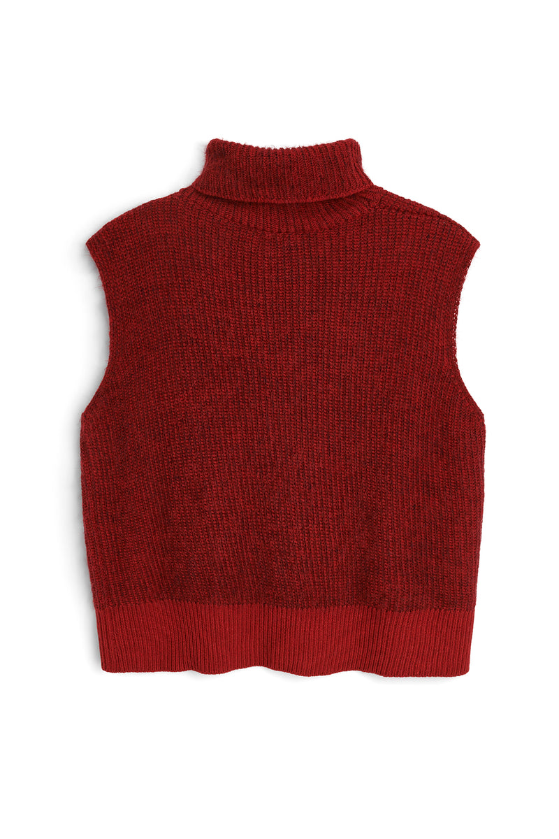 SOULLAND Eira Vest Knitwear Red