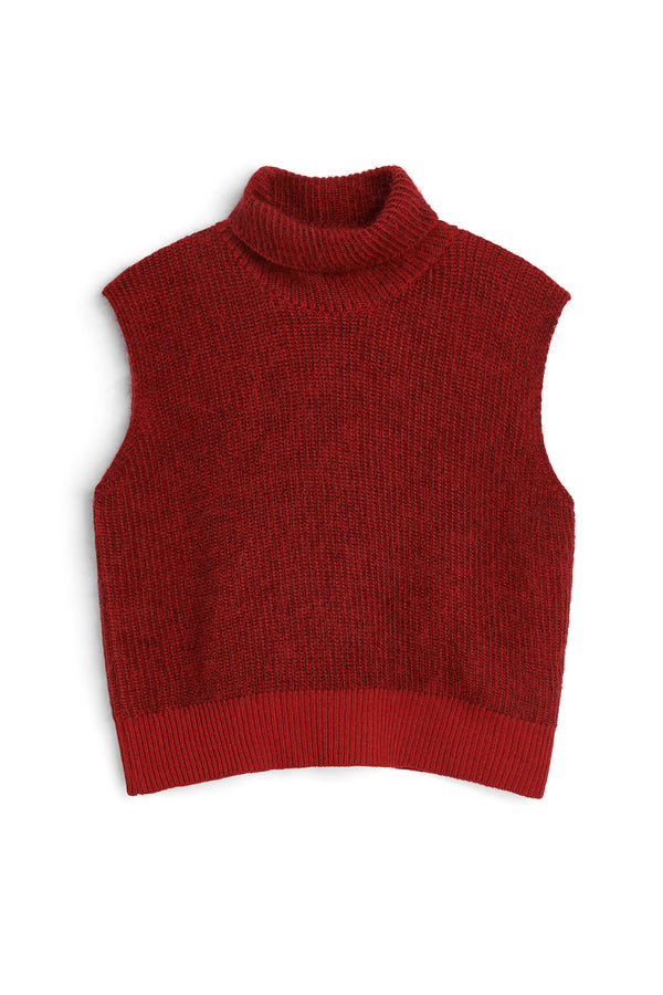 SOULLAND Eira Vest Knitwear Red