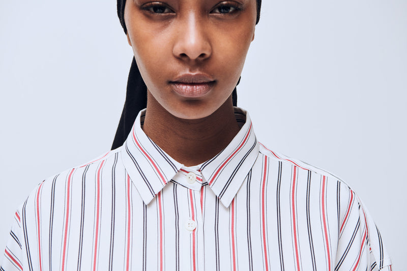 SOULLAND Estelle shirt Shirt White/red stripes