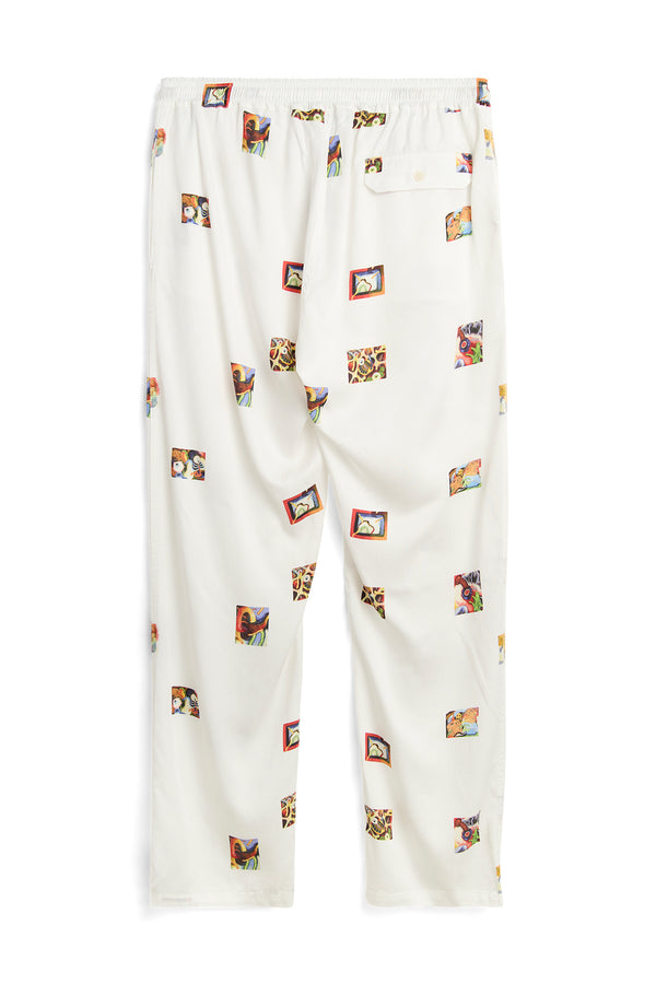 SOULLAND FADI Romain AOP Pants Off White