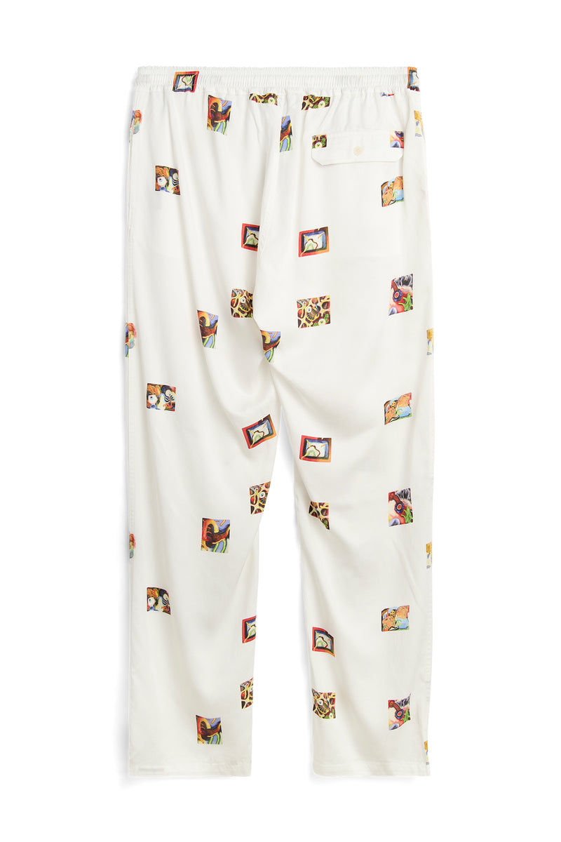 SOULLAND FADI Romain AOP Pants Off White