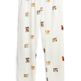 SOULLAND FADI Romain AOP Pants Off White