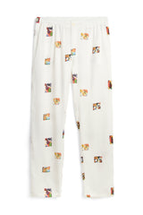 SOULLAND FADI Romain AOP Pants Off White
