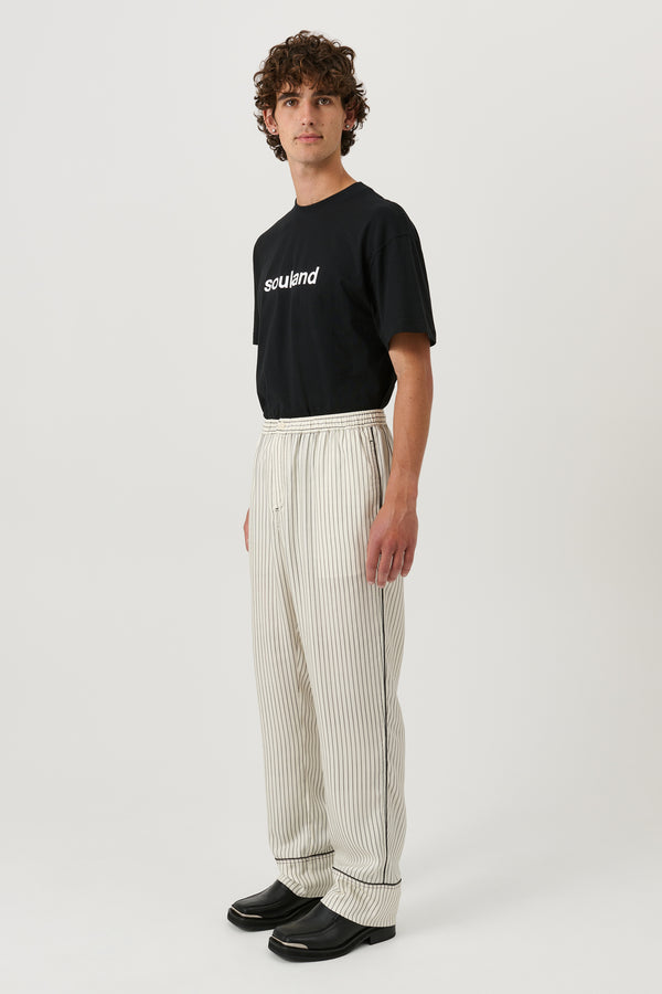 SOULLAND FARGO pants Pants Off White Multi