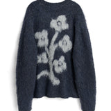SOULLAND FRANK crewneck brushed boucle sweater Knitwear Black