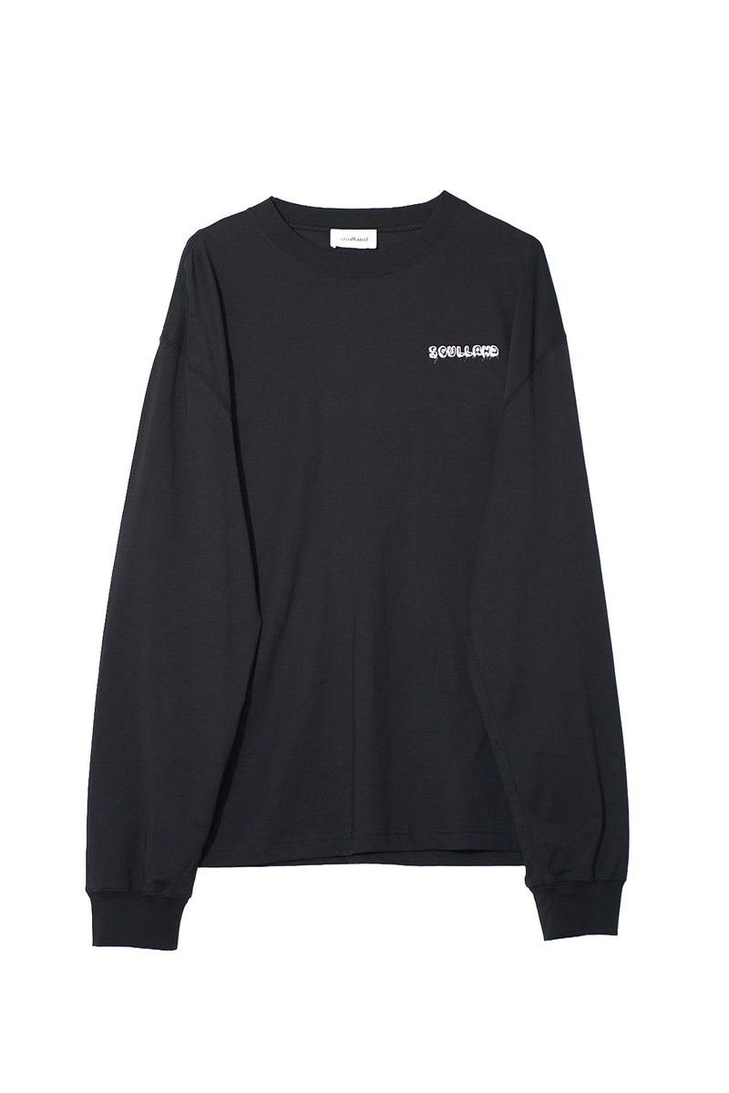 SOULLAND GRAFFITI L/S T-shirt T-shirt Black