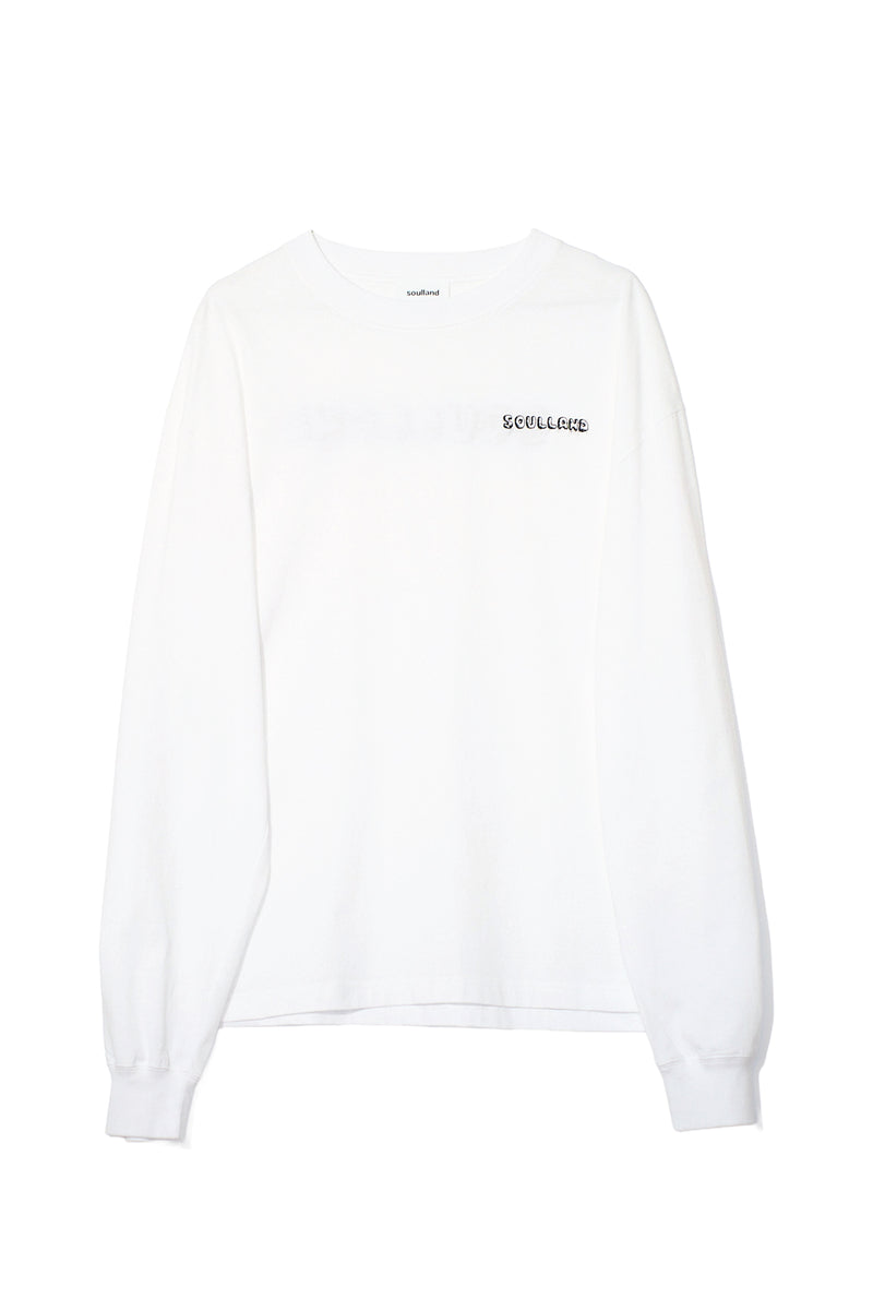 SOULLAND GRAFFITI L/S T-shirt T-shirt White