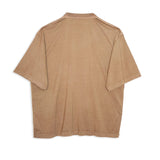 SOULLAND GUY T-shirt garment dyed T-shirt Brown