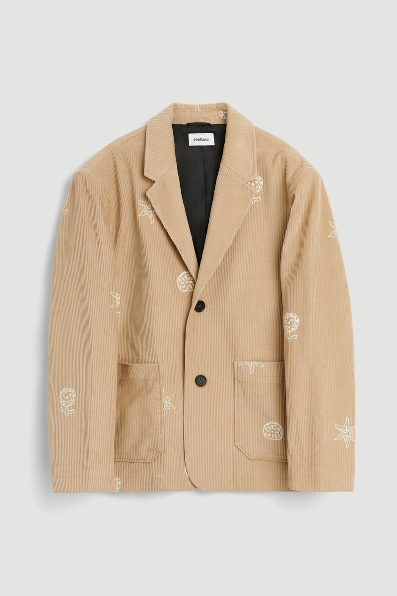 SOULLAND Gabe Blazer Jacket/coat/vest Beige