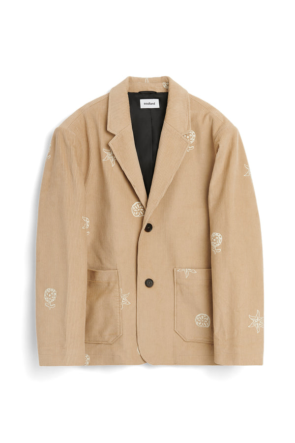 SOULLAND Gabe Blazer Jacket/coat/vest Beige