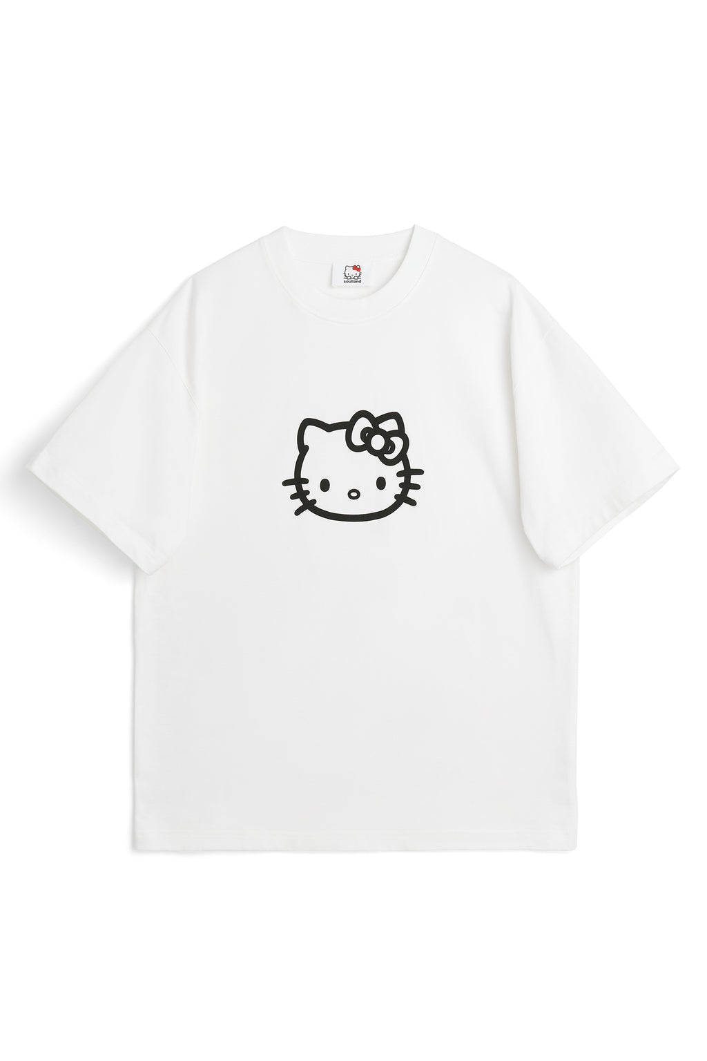 【riAndco】[M] Hello Tee White T-shirt z haftem Kolor biały - RESERVED - WU852-00X
