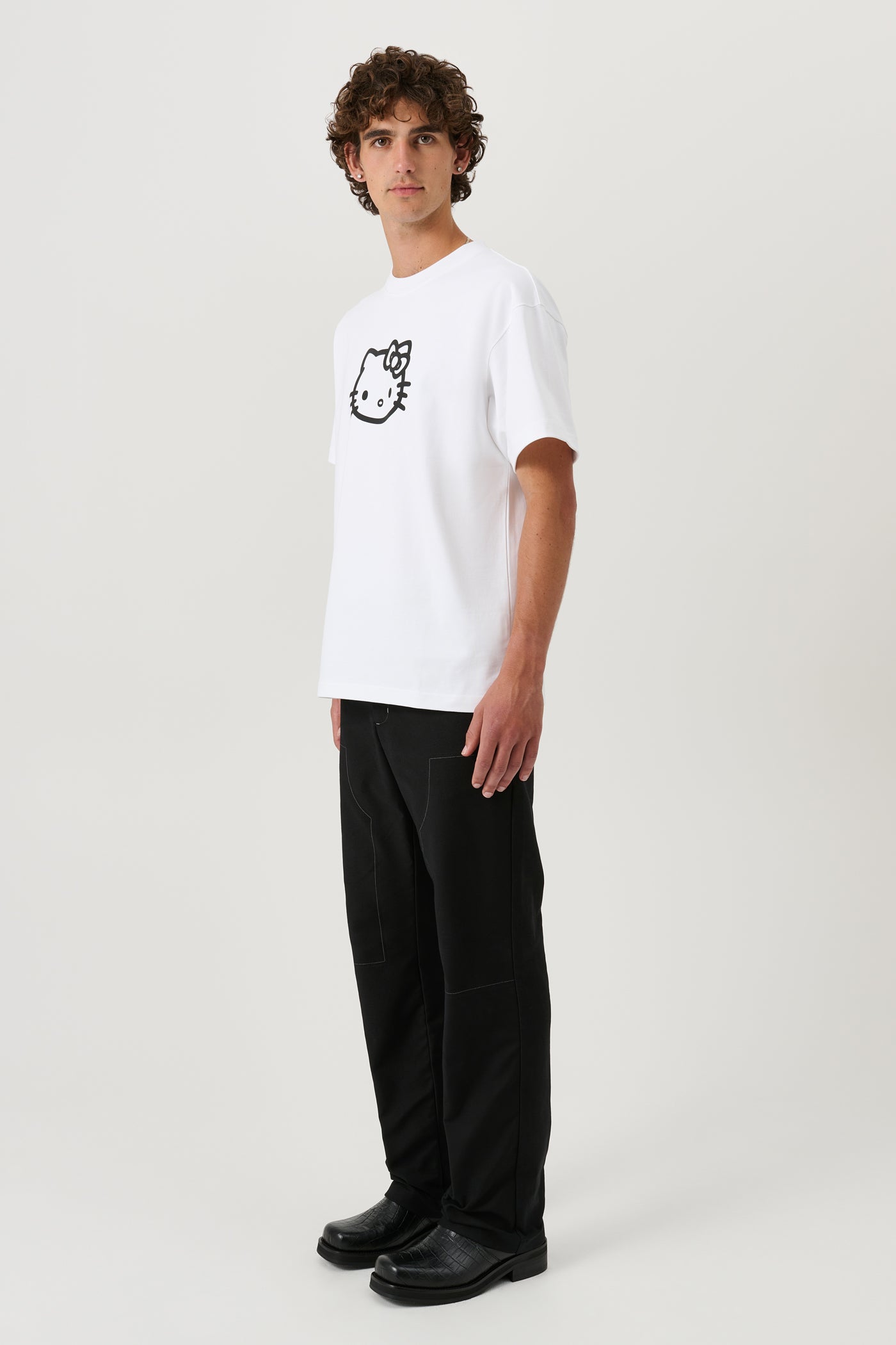 【関税込み】Soulland ブラック HK Kitty Kai Tシャツ HK KITTY KAI T-shirt – Soulland
