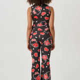 SOULLAND HK MIRA top Top Black AOP