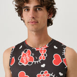 SOULLAND HK MIRA top Top Black AOP