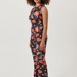 SOULLAND HK MIRA top Top Black AOP