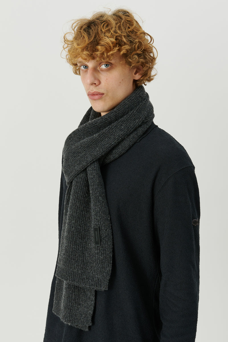 SOULLAND Issey Scarf Scarf Charcoal